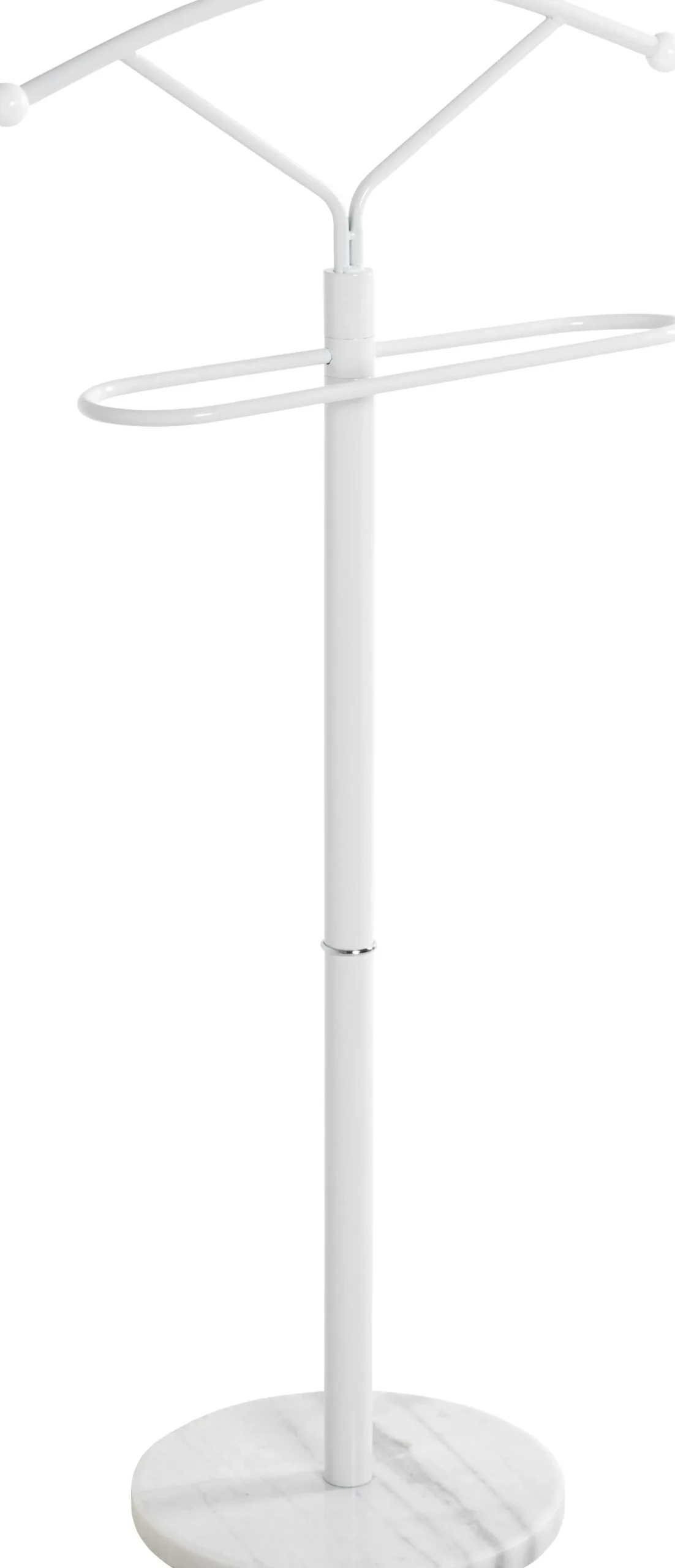 Kingston Kleiderständer - 50x32x105 cm - Stahl/Marmor