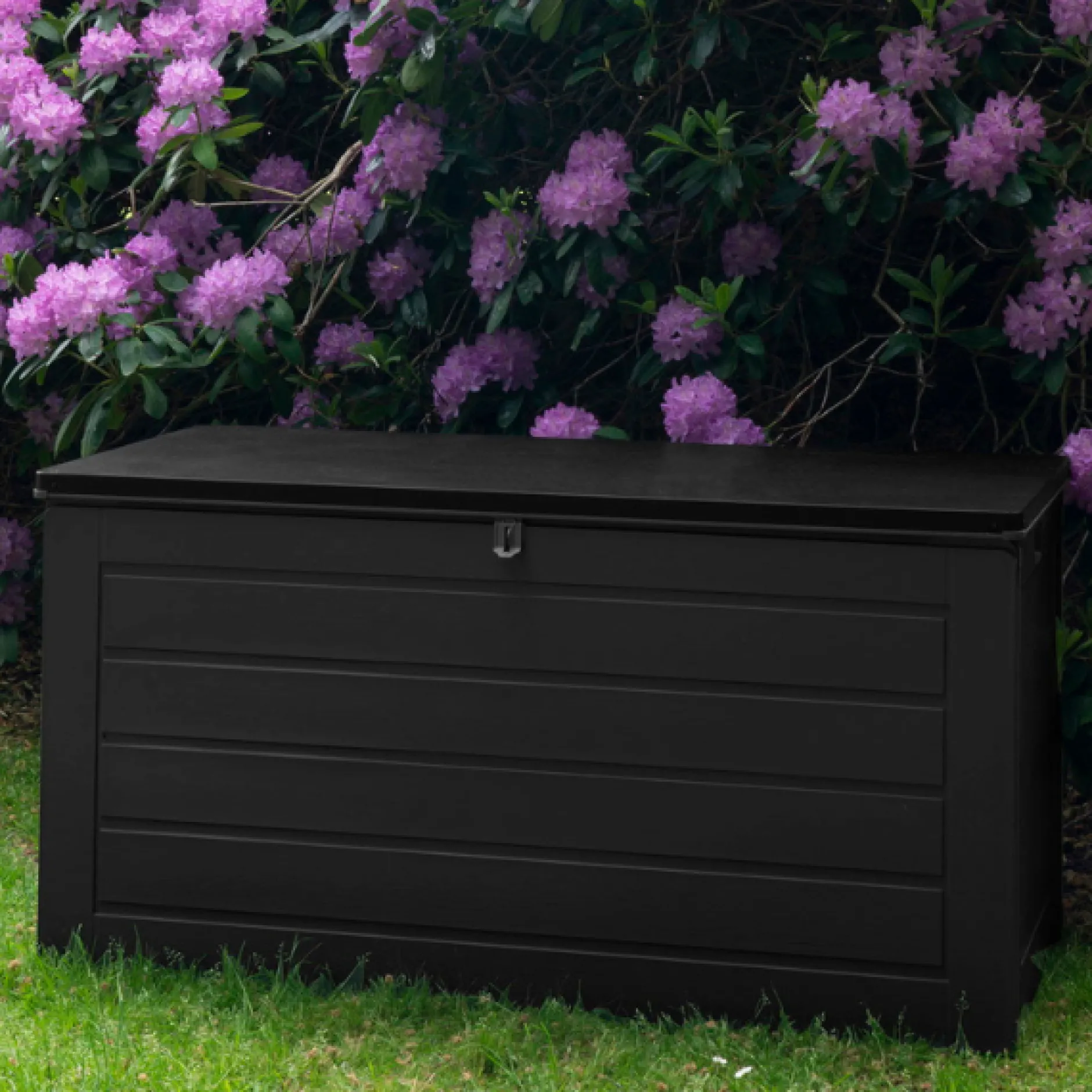 Kissenkasten Dubrovnik - 146,5x71x75 cm - 680 L - schwarz