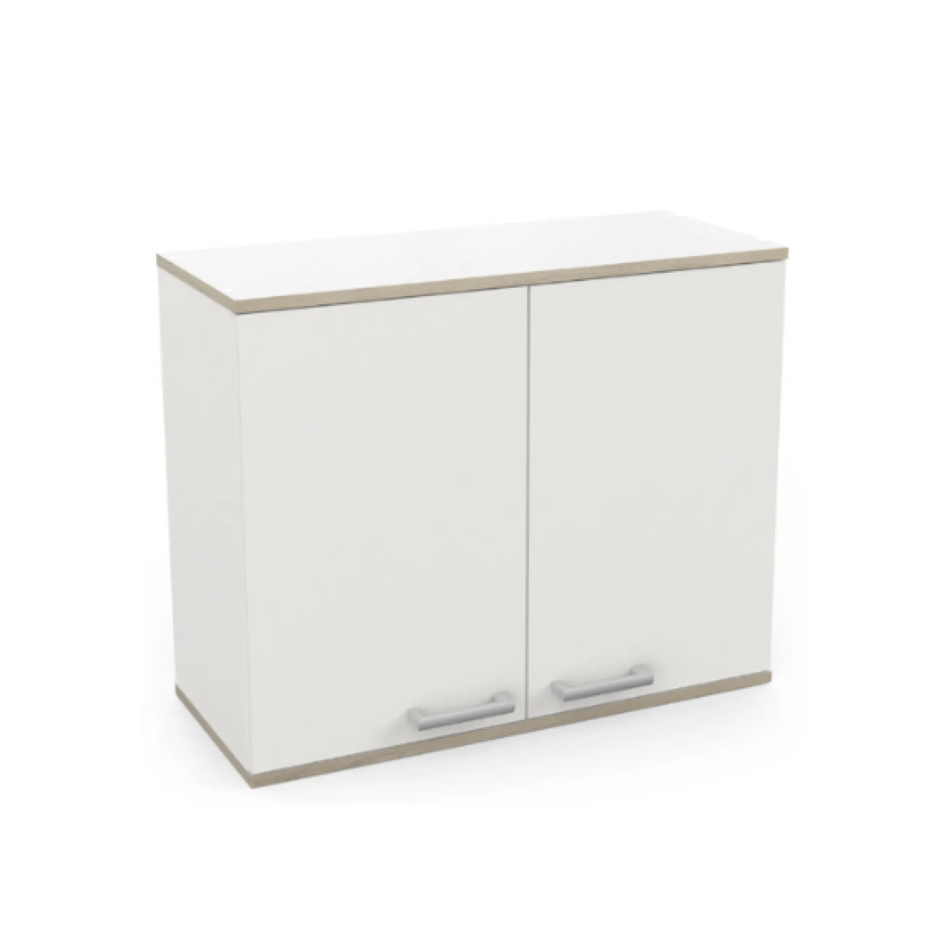 Kitchenette Chef - Oberschrank, Unterschränke für Backofen, Spüle und Kochfeld - Weiß/MDF