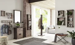 Klappbarer Hocker | 58 x 50 x 49 cm | Echtes Leder