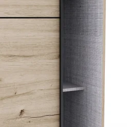 Kleiderschrank Alhambra - 221x60x224cm - Eiche Dekor