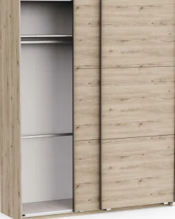 Kleiderschrank Alhambra - 178x60x224cm - Eiche Dekor