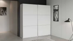 Kleiderschrank Alhambra - 221x60x224cm - weiß