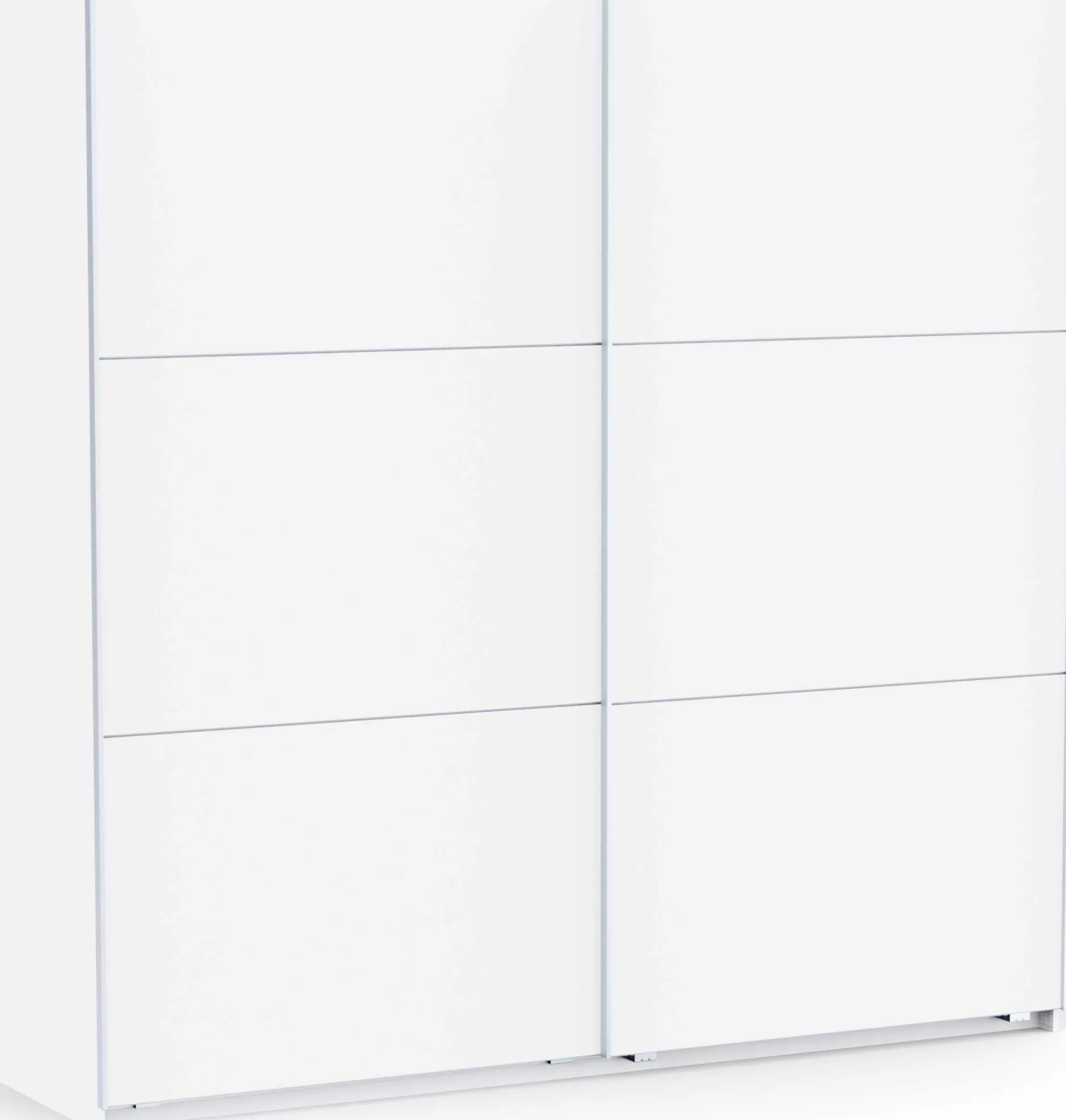 Kleiderschrank Alhambra - 221x60x224cm - weiß