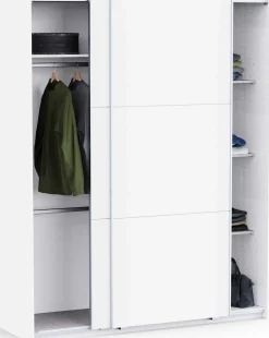 Kleiderschrank Alhambra - 178x60x224cm - weiß