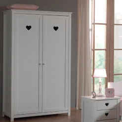 Kleiderschrank Amori Mädchen 2-türig - weiß