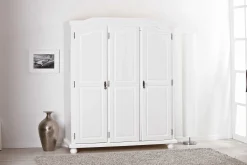 Kleiderschrank Bastian mit 3 Türen - weiß
