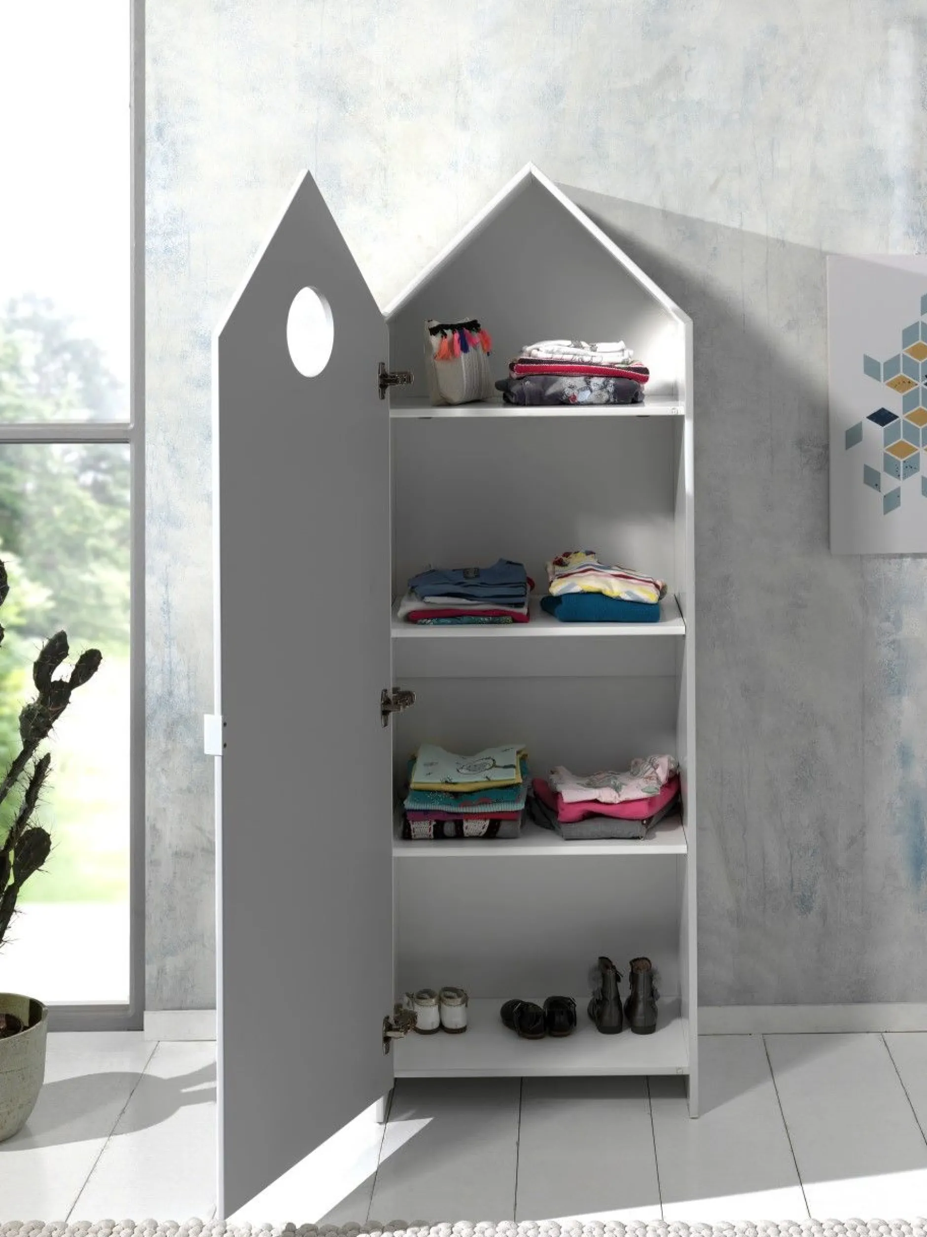 Kleiderschrank Casami - weiß