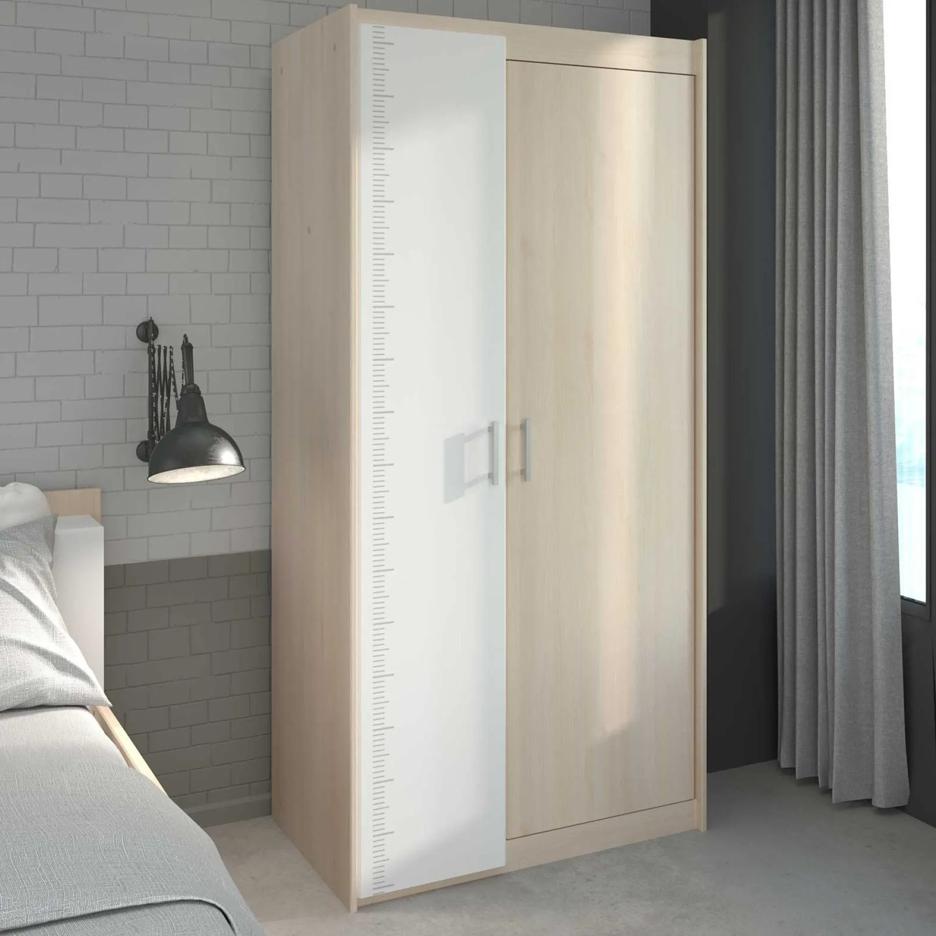 Kleiderschrank Charly 2-türig