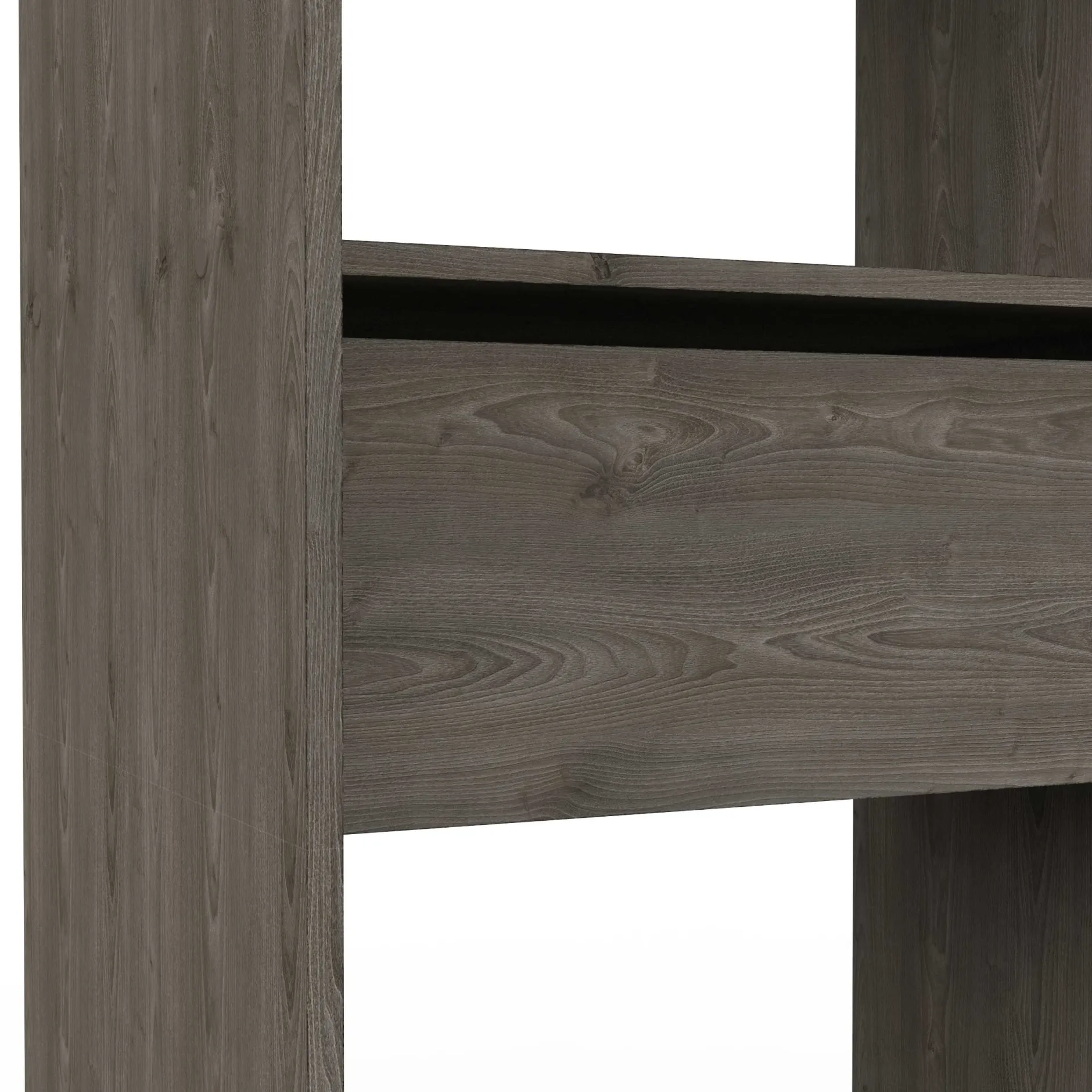 Kleiderschrank Chicago - 50x114x192 cm - Schwarz/Eiche