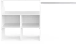 Kleiderschrank Côme - 171x50x91cm - 5 Fächer und 1 Kleiderstange - weiß