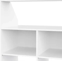 Kleiderschrank Côme - 171x50x91cm - 5 Fächer und 1 Kleiderstange - weiß