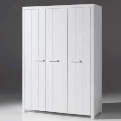 Kleiderschrank Erik 3-türig - weiß