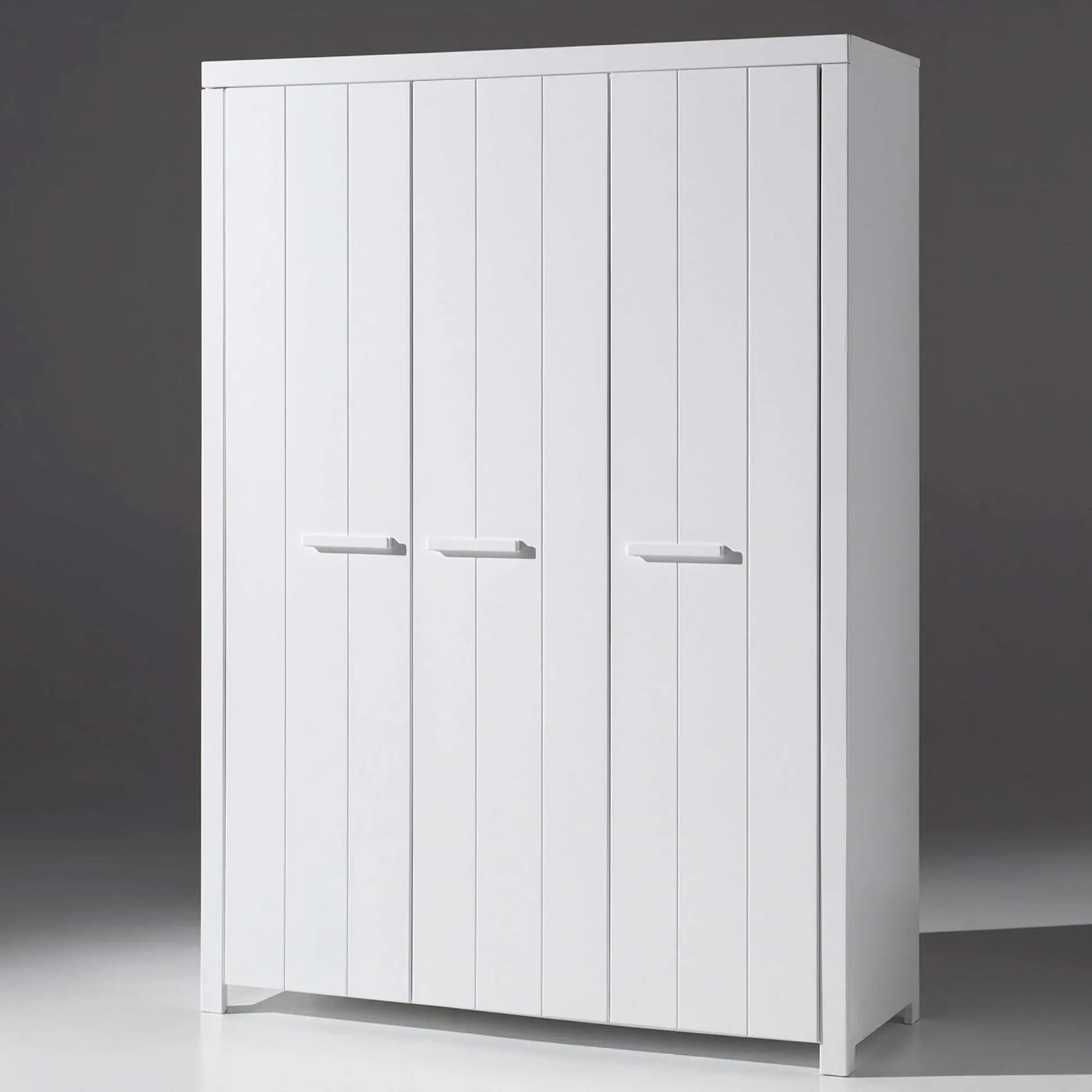 Kleiderschrank Erik 3-türig - weiß