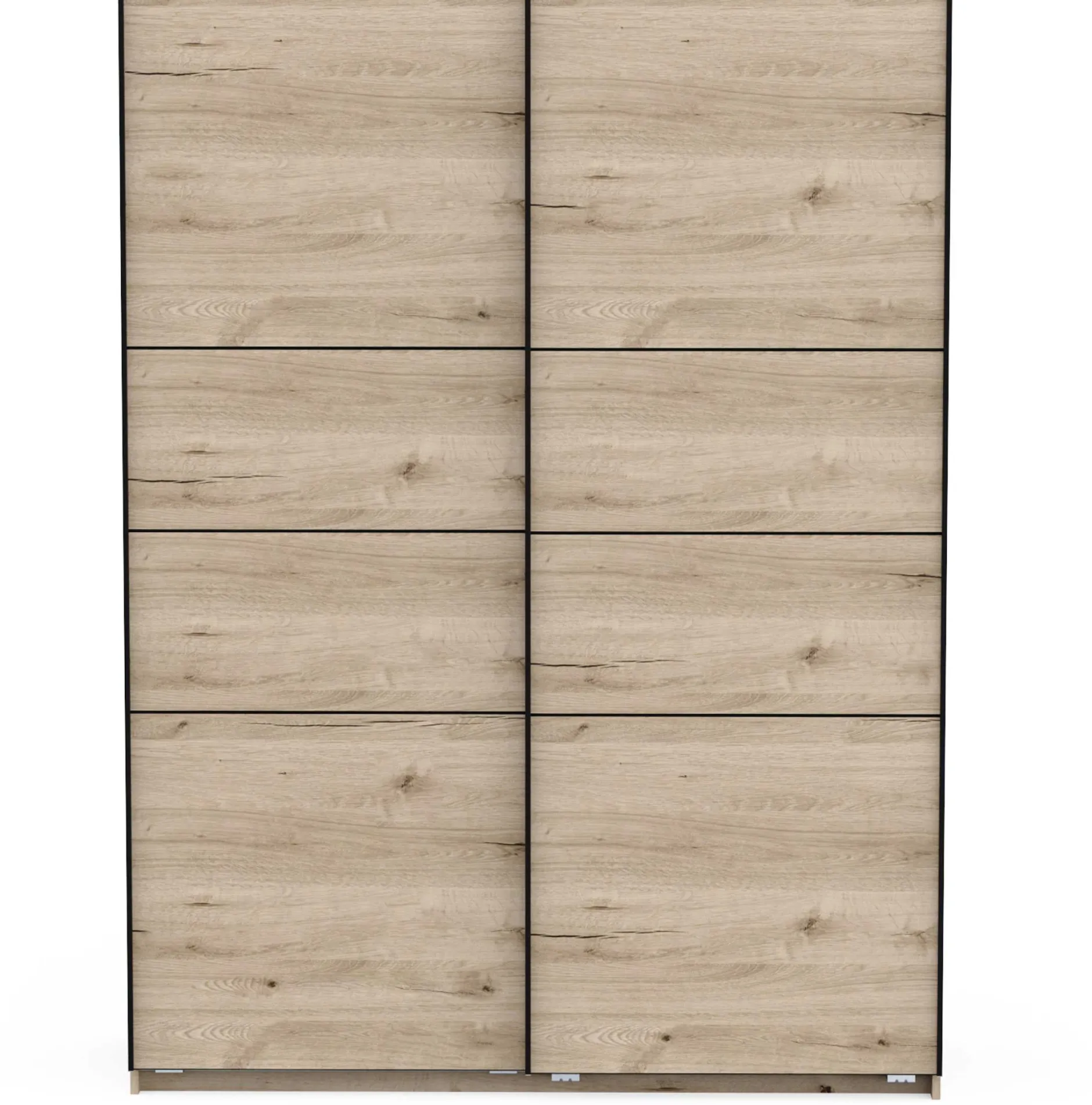 Kleiderschrank Faust - 148x60x203cm - 2 Türen - Eiche Dekor