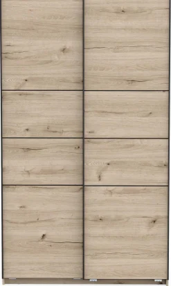Kleiderschrank Faust - 117x60x203cm - 2 Türen - Eiche Dekor
