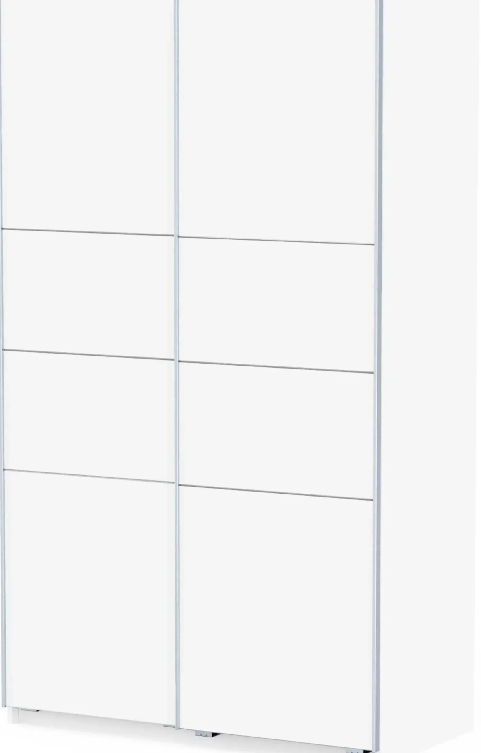 Kleiderschrank Faust - 117x60x203cm - 2 Türen - weiß