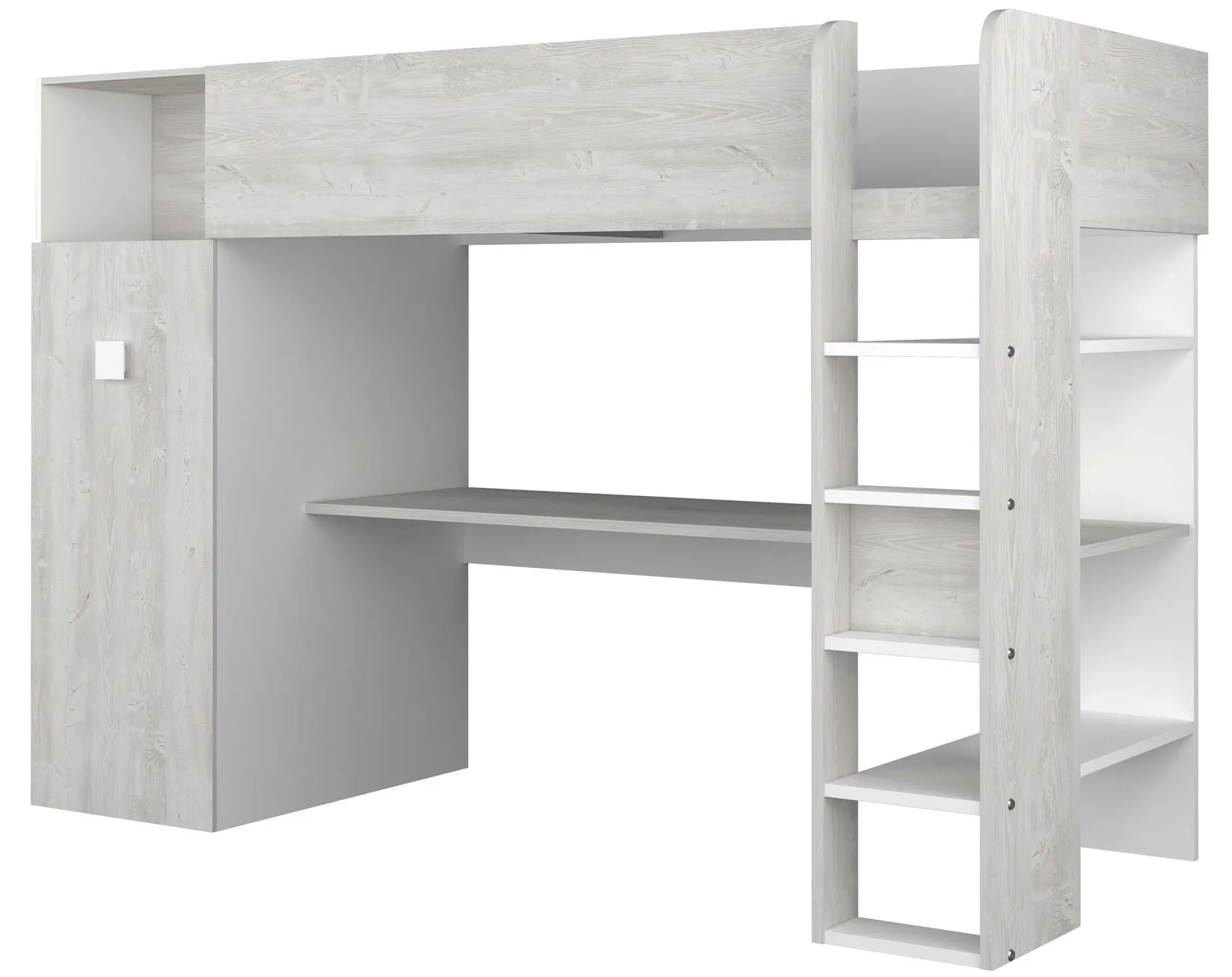 Kleiderschrank für Hochbett Jet - weiß