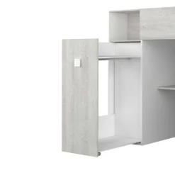 Kleiderschrank für Hochbett Jet - weiß