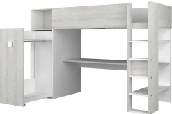 Kleiderschrank für Hochbett Jet - weiß