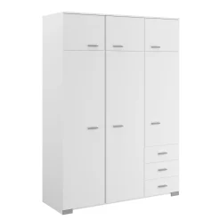 Kleiderschrank Galaxy 6 Türen - weiß