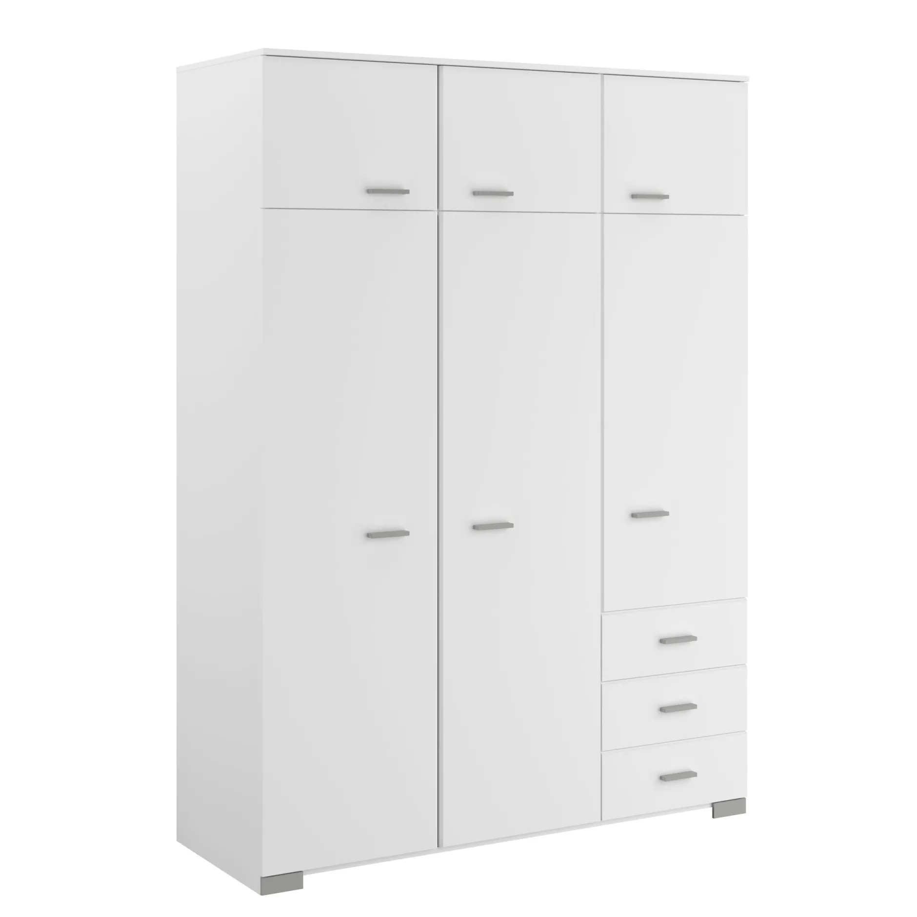 Kleiderschrank Galaxy 6 Türen - weiß