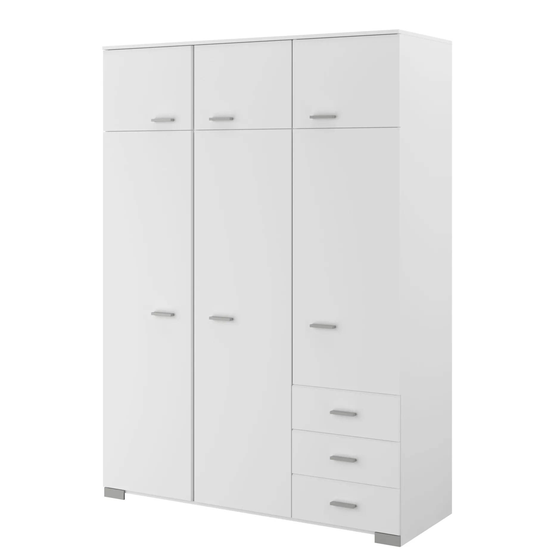 Kleiderschrank Galaxy 6 Türen - weiß