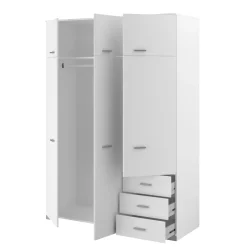 Kleiderschrank Galaxy 6 Türen - weiß