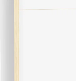 Kleiderschrank Heva - 140x64x203cm - 2 Türen - weiß/Eiche Dekor