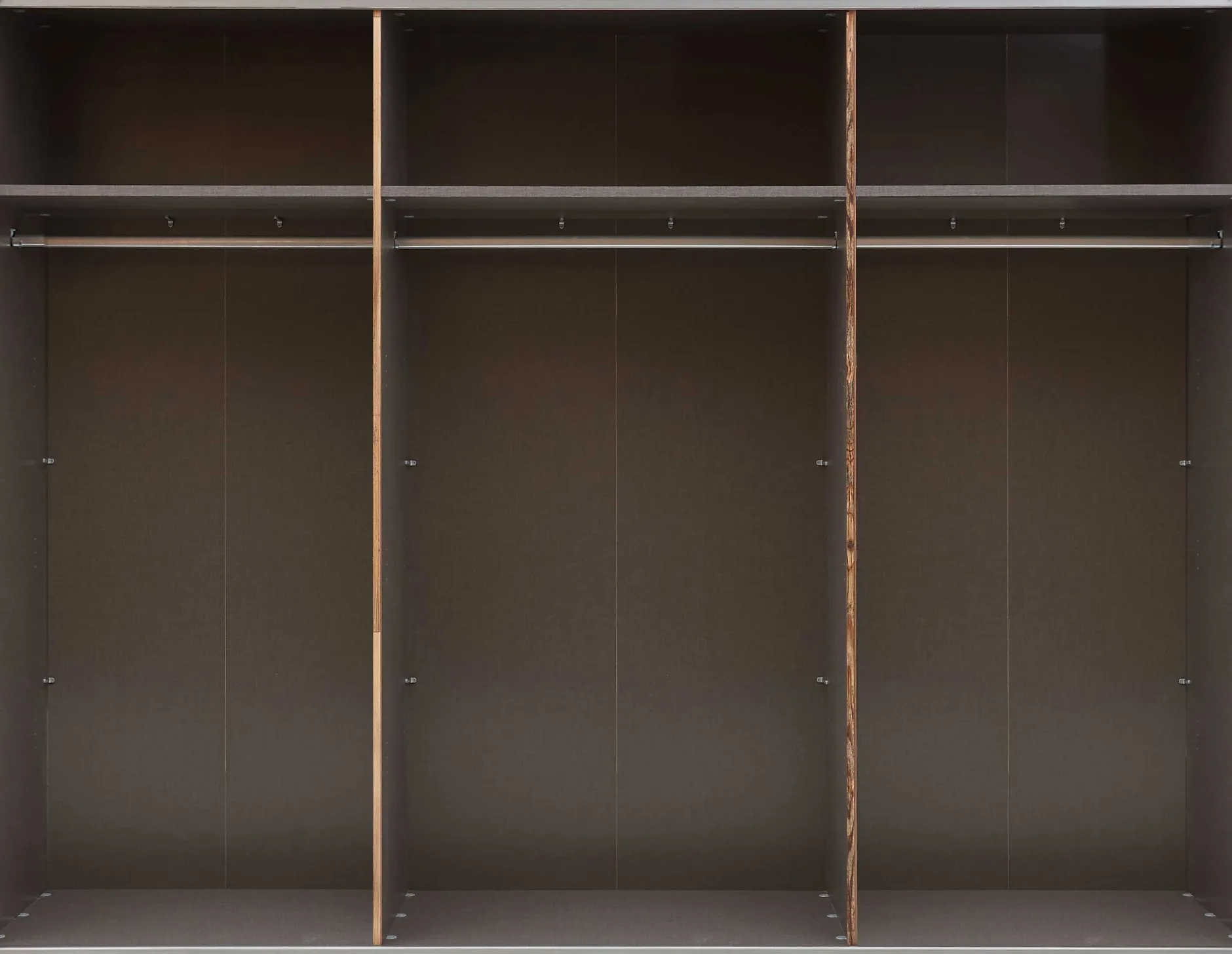 Kleiderschrank Kalas 270cm mit 2 Schiebetüren - grau/braun