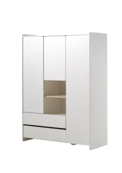 Kleiderschrank Kiddy 3 Türen - weiß