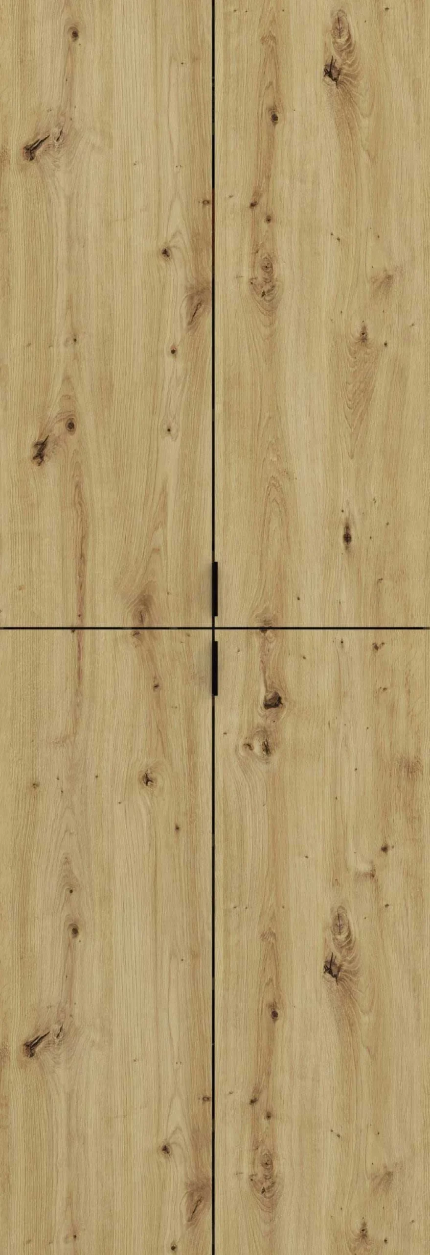 Kleiderschrank Kombination Projekt X Emob - Artisan Eiche - 243x193x34 cm - Spiegel