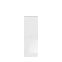 Kleiderschrank Kombination Projekt X Emob - Weiß Artisan Oak - 152x193x34 cm