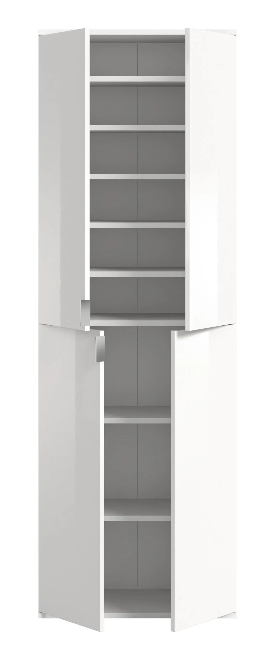 Kleiderschrank Kombination Projekt X Emob - Weiß Artisan Oak - 152x193x34 cm