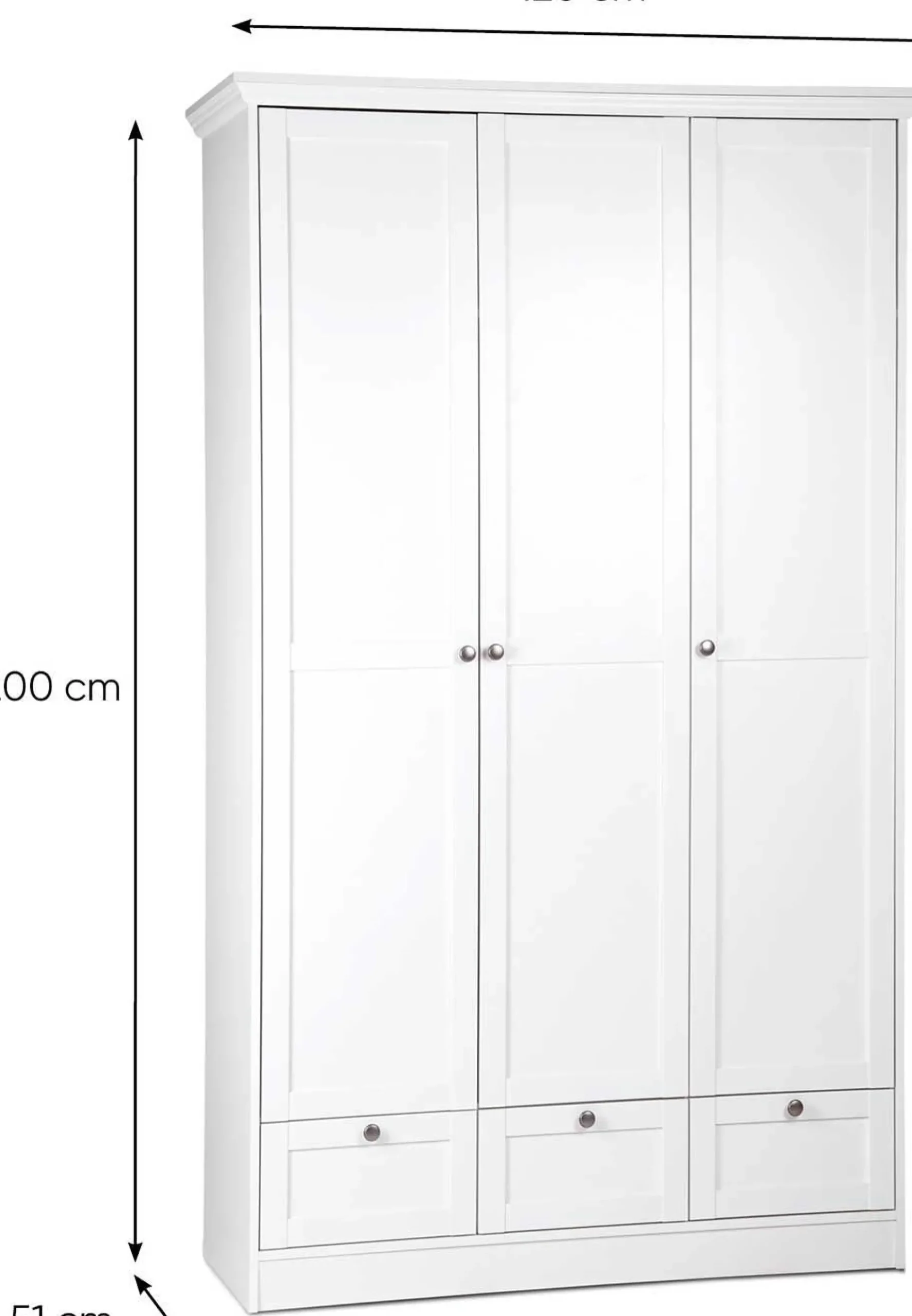 Kleiderschrank Landwood 3 Türen
