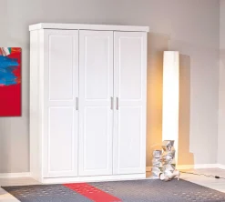 Kleiderschrank Leon mit 3 Türen - weiß