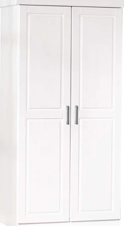 Kleiderschrank Leon mit 2 Türen - weiß