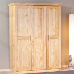 Kleiderschrank Leon mit 3 Türen - Kieferholz