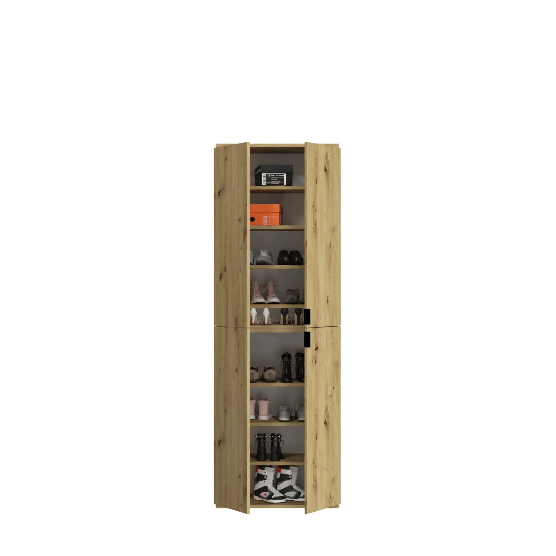 Kleiderschrank Projekt X Emob - Artisan Eiche - 212x193x34 cm