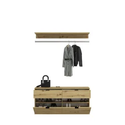 Kleiderschrank Projekt X Emob - Artisan Eiche - 212x193x34 cm