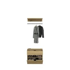 Kleiderschrank Projekt X Emob Artisan Oak 152x193x34 cm