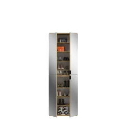 Kleiderschrank Projekt X Emob - Artisan Eiche - 213x193x34 cm - Natur