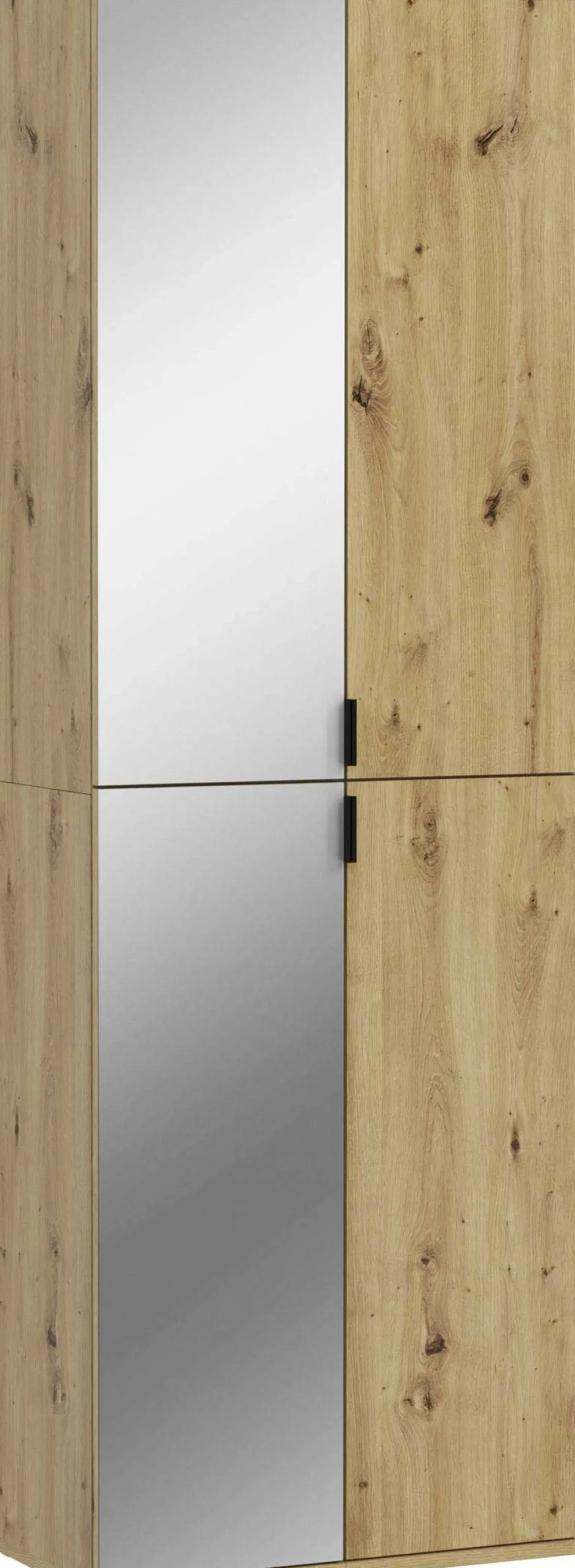 Kleiderschrank Projekt X Emob - Artisan Oak - 60x193x34 cm - Spiegel