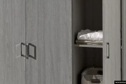 Kleiderschrank Ray 120cm mit 3 Türen - Eiche grau