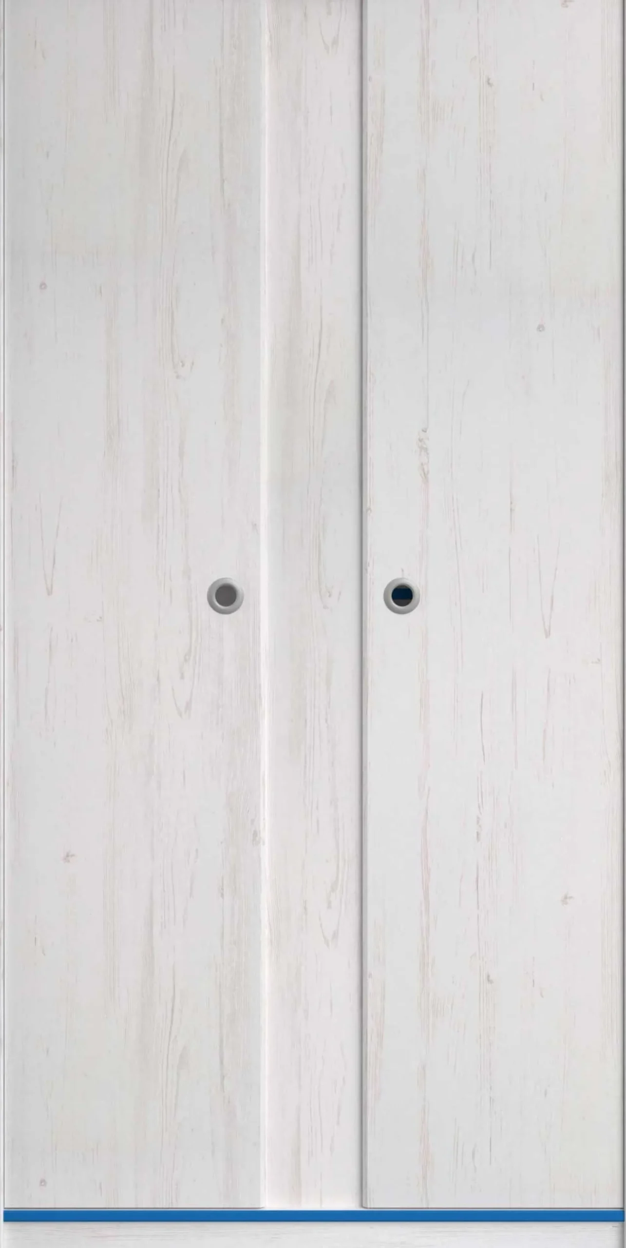 Kleiderschrank Smoozy 90cm 2 Türen - weiß/rosa oder weiß/blau