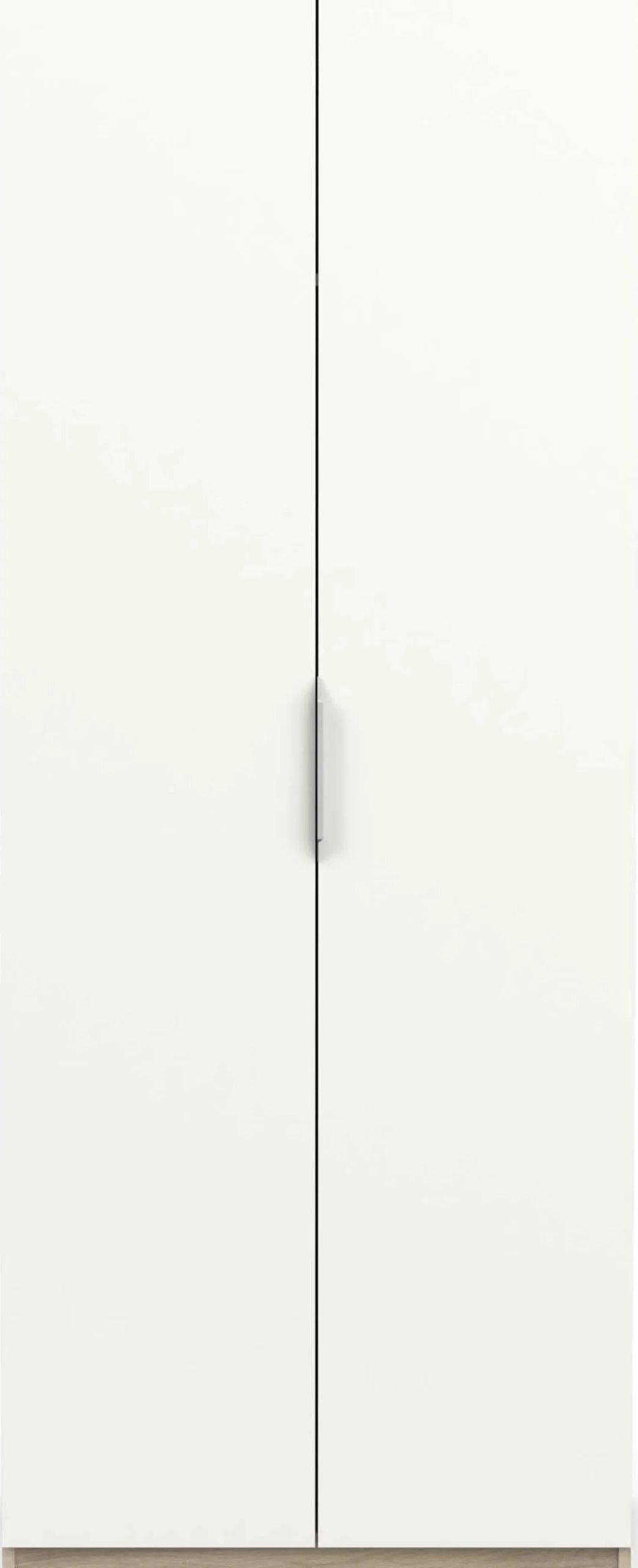 Kleiderschrank Spectre 80cm - matt weiß/Eiche