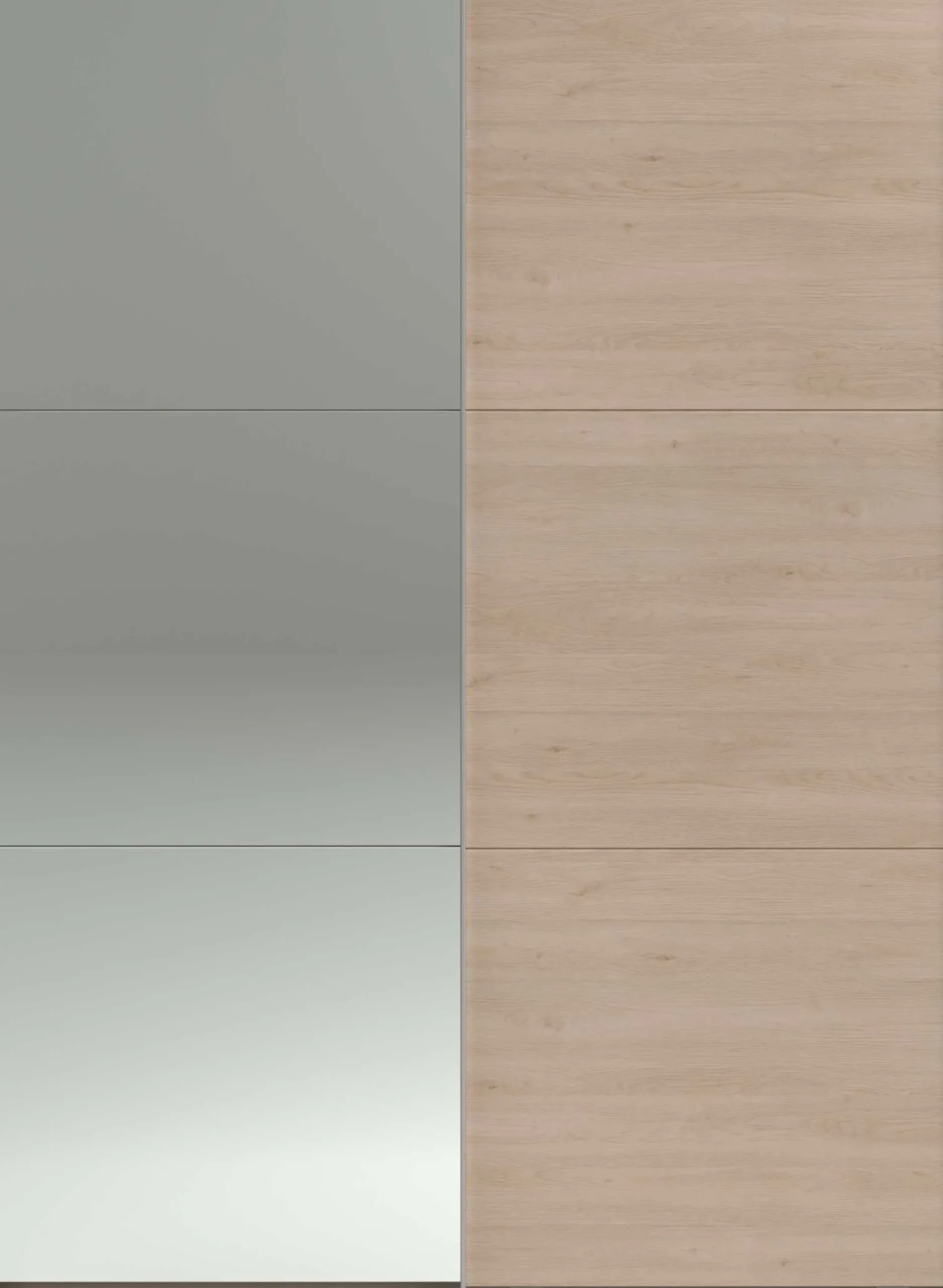 Kleiderschrank Swings - 148x59x203cm - mit Spiegel - 2 Türen - Eichendekor