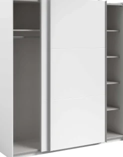 Kleiderschrank Swings - 178x59x203cm - 2 Türen - weiß