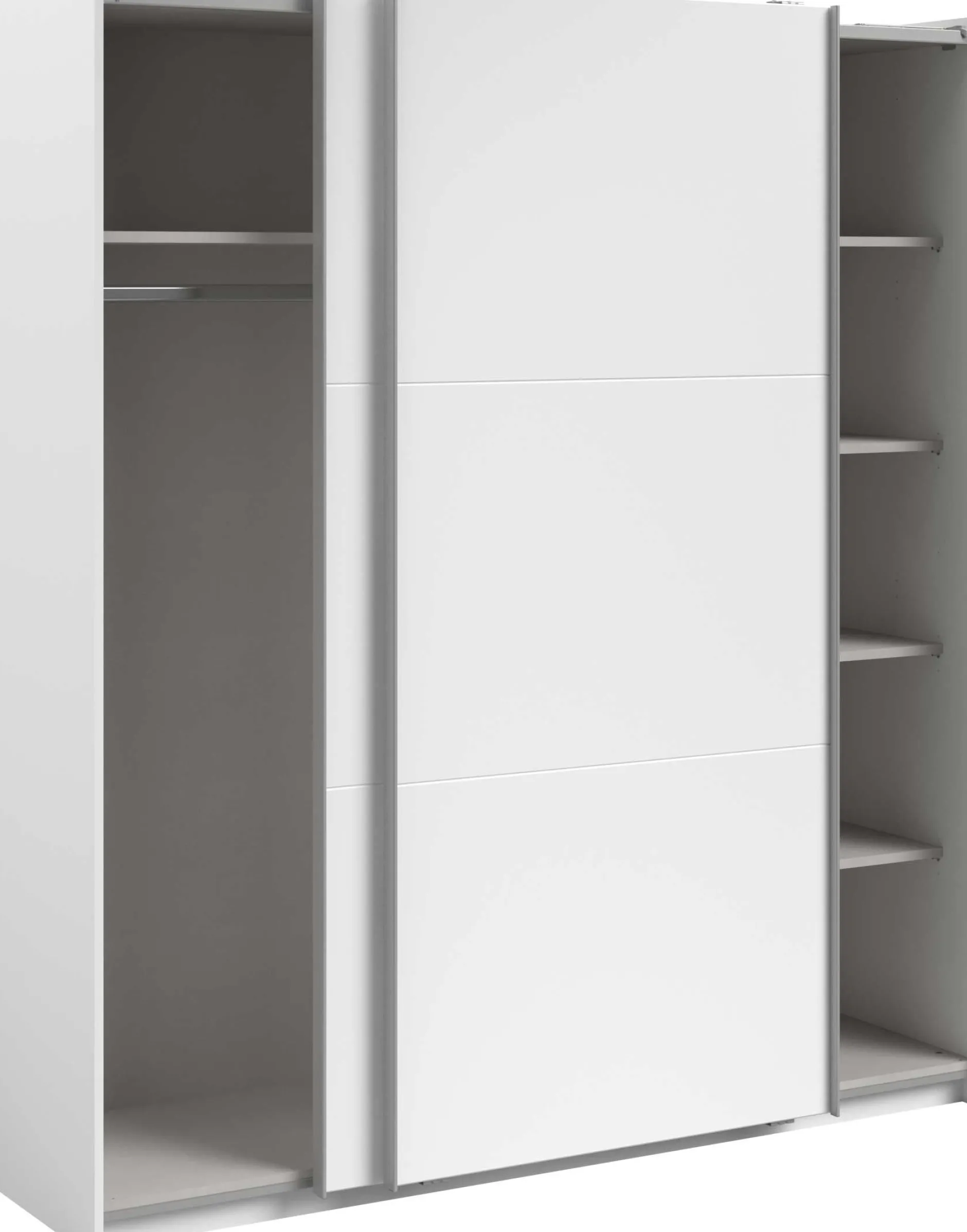 Kleiderschrank Swings - 178x59x203cm - 2 Türen - weiß