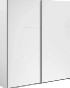Kleiderschrank Swings - 178x59x203cm - 2 Türen - weiß